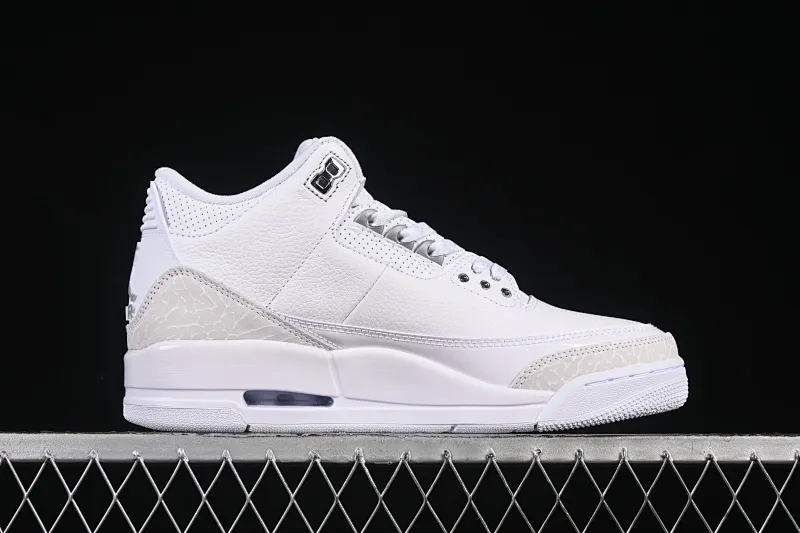 All categories Air Jordan Jordan series basketball shoes Air Jordan 3 Air Jordan 3 Retro "Pure Money" AJ3 Joe 3 replica white cat CT8532-111